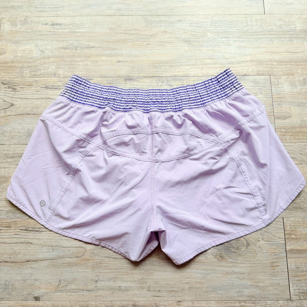 Lululemon Tracker Short III 4-Way Stretch Pretty Purple Running Shorts Size 12